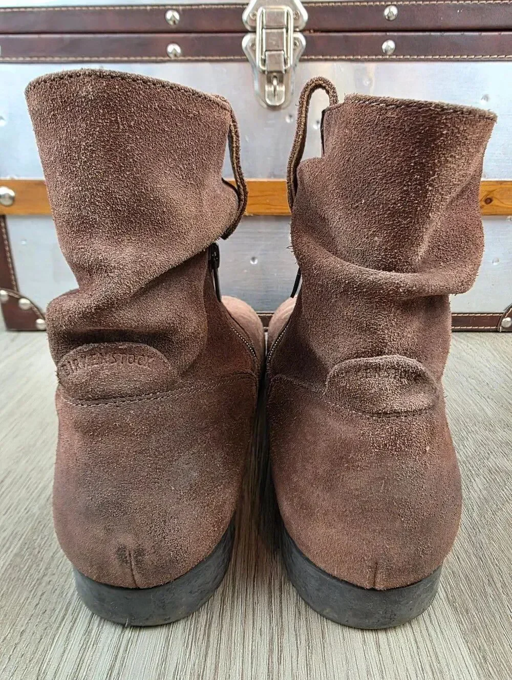 Birkenstock Sarina Suede Leather Ankle Boots Size 9